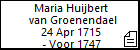 Maria Huijbert van Groenendael