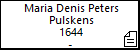 Maria Denis Peters Pulskens