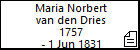 Maria Norbert van den Dries