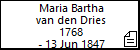 Maria Bartha van den Dries