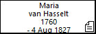 Maria van Hasselt