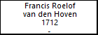 Francis Roelof van den Hoven