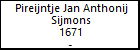 Pireijntje Jan Anthonij Sijmons