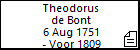 Theodorus de Bont