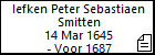 Iefken Peter Sebastiaen Smitten