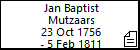 Jan Baptist Mutzaars