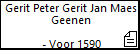 Gerit Peter Gerit Jan Maes Geenen