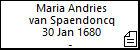 Maria Andries van Spaendoncq