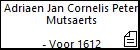 Adriaen Jan Cornelis Peter Mutsaerts
