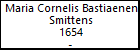 Maria Cornelis Bastiaenen Smittens