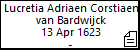 Lucretia Adriaen Corstiaen van Bardwijck