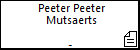 Peeter Peeter Mutsaerts