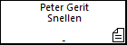 Peter Gerit Snellen