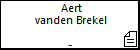 Aert vanden Brekel