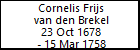 Cornelis Frijs van den Brekel