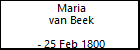 Maria van Beek