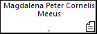Magdalena Peter Cornelis Meeus