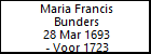 Maria Francis Bunders