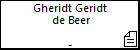 Gheridt Geridt  de Beer