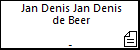 Jan Denis Jan Denis de Beer