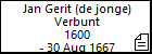 Jan Gerit (de jonge) Verbunt