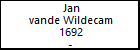 Jan vande Wildecam