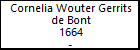 Cornelia Wouter Gerrits de Bont