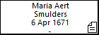 Maria Aert Smulders