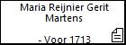 Maria Reijnier Gerit Martens