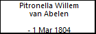 Pitronella Willem van Abelen