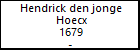 Hendrick den jonge Hoecx