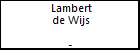 Lambert de Wijs