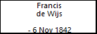 Francis de Wijs