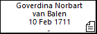 Goverdina Norbart van Balen