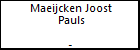 Maeijcken Joost Pauls