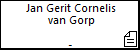 Jan Gerit Cornelis van Gorp