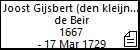 Joost Gijsbert (den kleijnen) de Beir