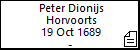 Peter Dionijs Horvoorts