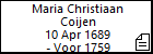 Maria Christiaan Coijen