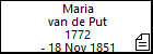 Maria van de Put