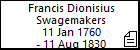 Francis Dionisius Swagemakers