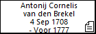 Antonij Cornelis van den Brekel