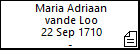 Maria Adriaan vande Loo