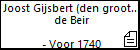 Joost Gijsbert (den grooten) de Beir