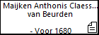 Maijken Anthonis Claessen Anthonis van Beurden