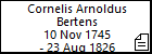 Cornelis Arnoldus Bertens