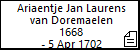 Ariaentje Jan Laurens van Doremaelen