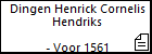 Dingen Henrick Cornelis Hendriks