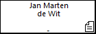 Jan Marten de Wit