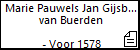Marie Pauwels Jan Gijsberts van Buerden